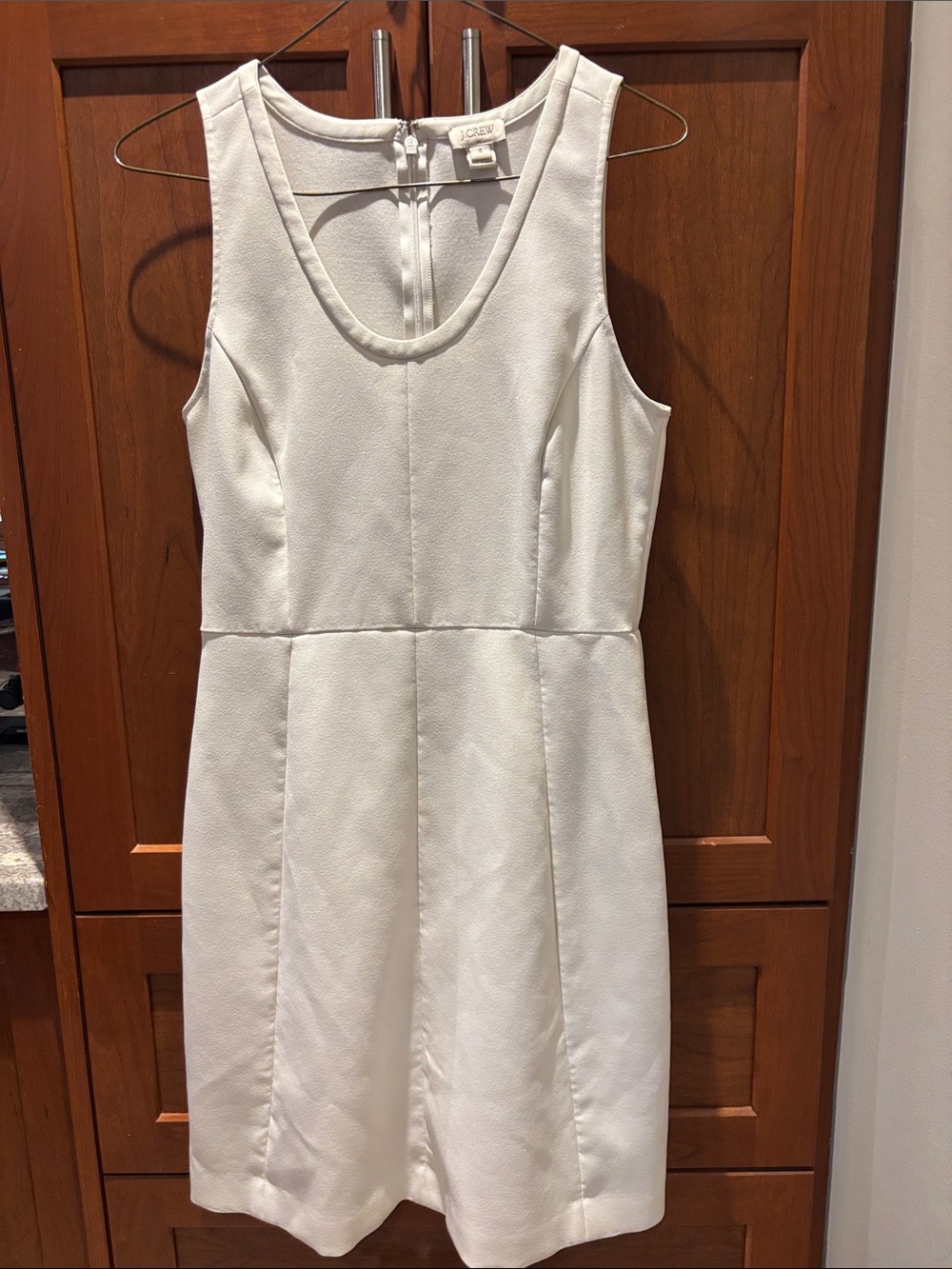 Like New 🦢 J. Crew Soft White Sleeveless Sheath Mini Dress Sz 4 / S